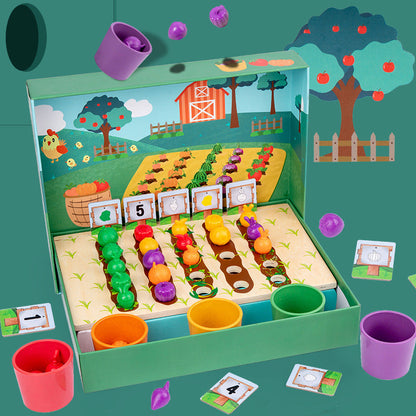 FarmCount™ – Tel- en kleurspel – Montessori speelgoed