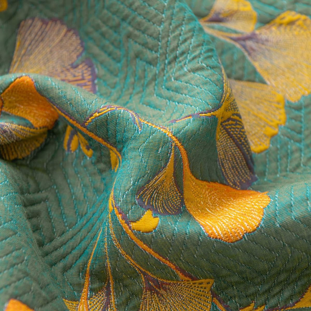 Olina Bedsprei - Katoenen Jacquard, Omkeerbaar Bloemenpatroon 3