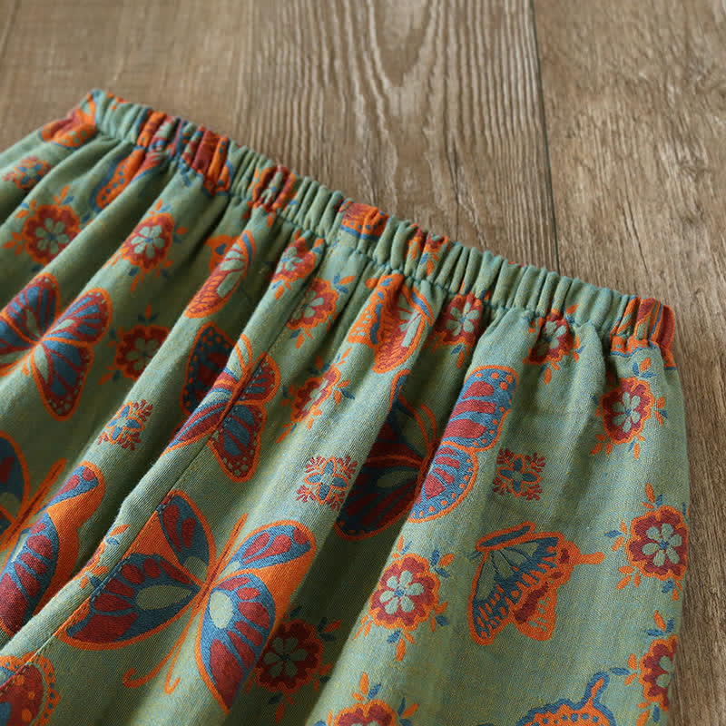 Olina Loungewearset - Katoen, Vintage Vlinderprint 4