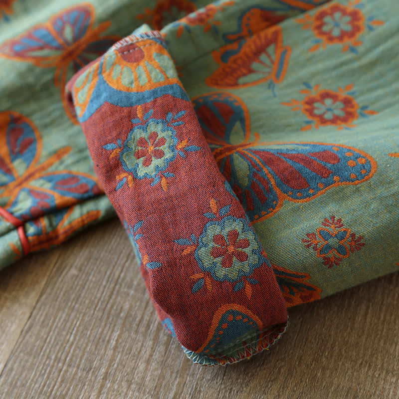 Olina Loungewearset - Katoen, Vintage Vlinderprint 6