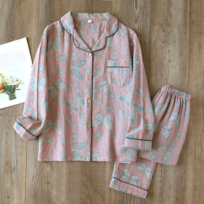 Olina Loungewearset - Katoen, Vintage Vlinderprint 8