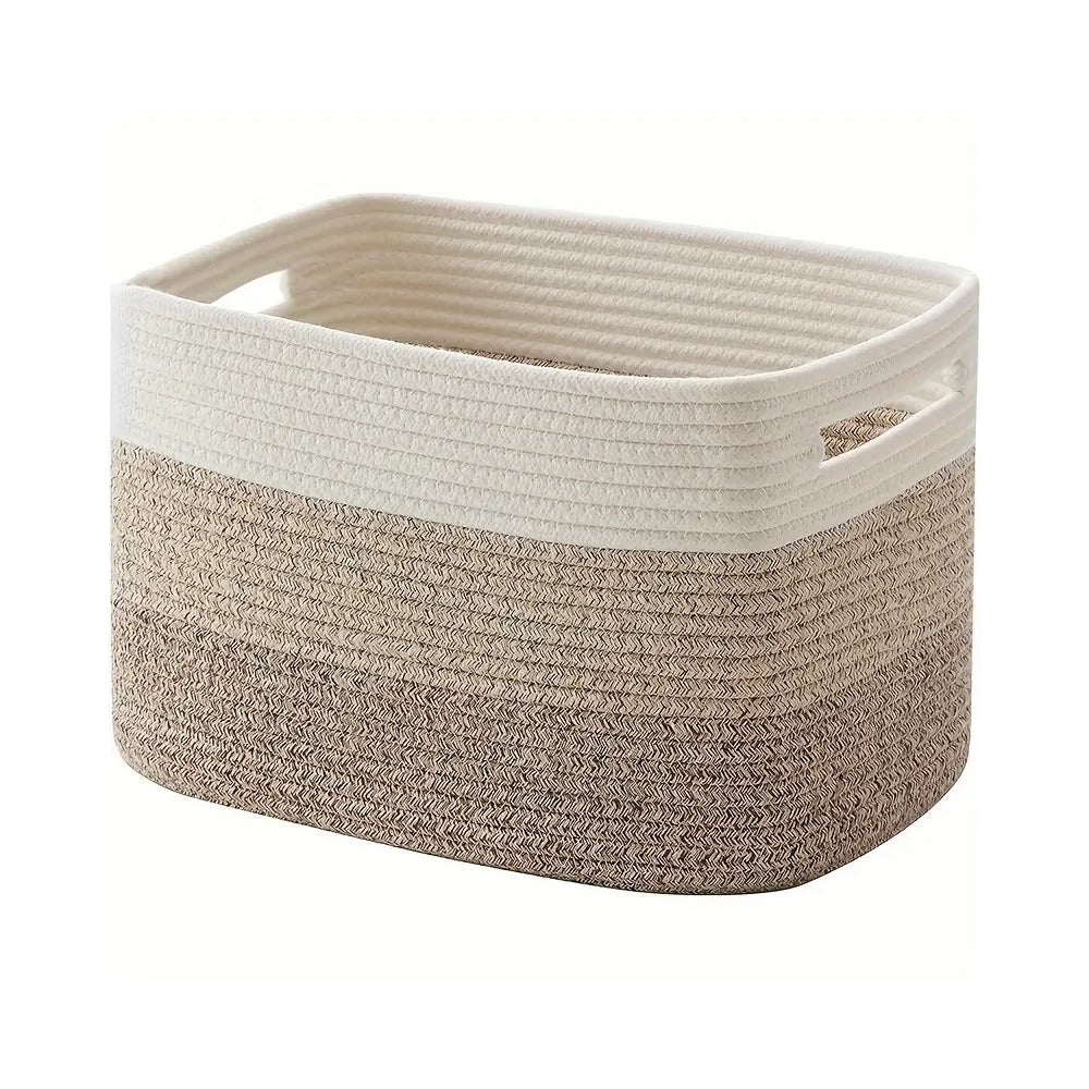 Olina Opbergmand - Geweven Katoenen Touw, Ombre Design voor Speelgoed en Manden 0