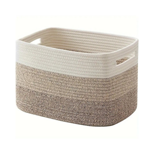 Olina Opbergmand - Geweven Katoenen Touw, Ombre Design voor Speelgoed en Manden 0