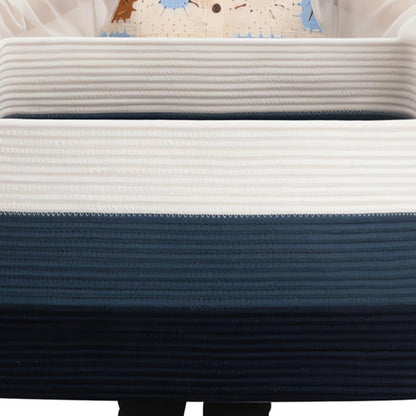 Olina Opbergmand - Geweven Katoenen Touw, Ombre Design voor Speelgoed en Manden 4