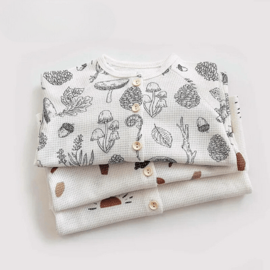 LeafSnug™ – Zachte Pyjamaset van Katoen – Uniseks Kinder Nachtkleding