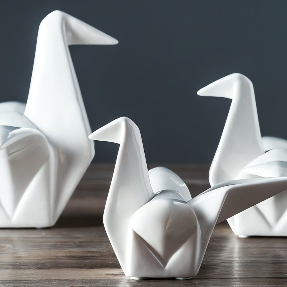 Oriana Vogelstandbeeld - Hoogwaardig Keramiek, Minimalistisch Design 3