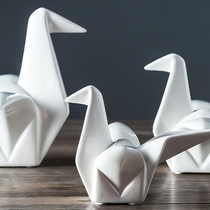 Oriana Vogelstandbeeld - Hoogwaardig Keramiek, Minimalistisch Design 3