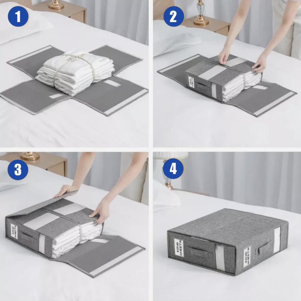 Orion Beddengoed Organizer - Opvouwbaar, Ruimtebesparend Textiel 5