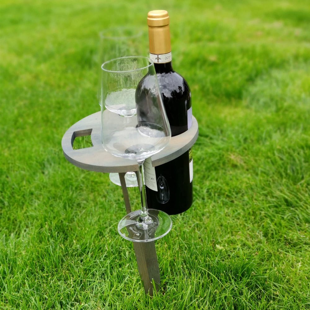 Orion Picknicktafel - Houten, Inklapbaar met Glazen- en Fleshouder 3