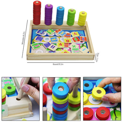 BrightCount™ - Kleurrijk leren tellen en rekenen - Houten rekenspel