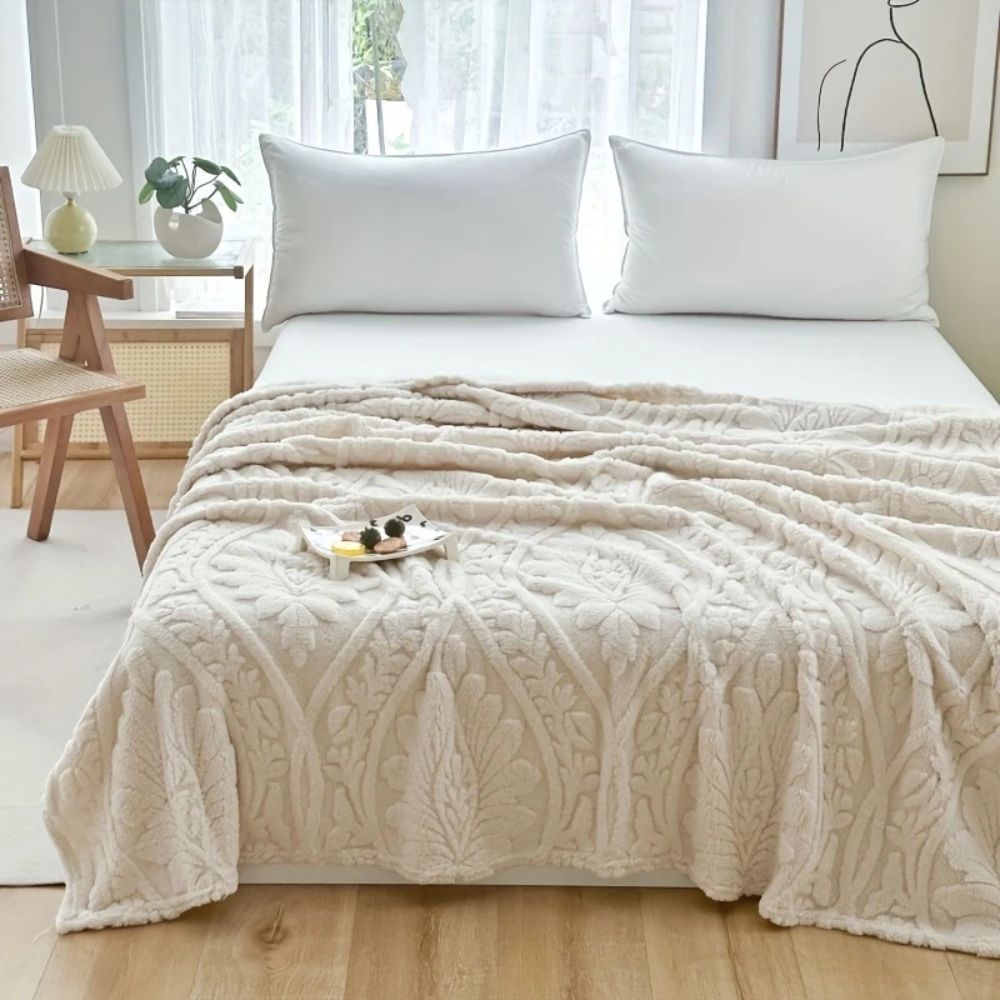 Parlane Fleece Deken - Geweven Microvezel, Klassiek Frans Design 1