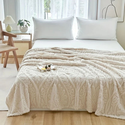 Parlane Fleece Deken - Geweven Microvezel, Klassiek Frans Design 1