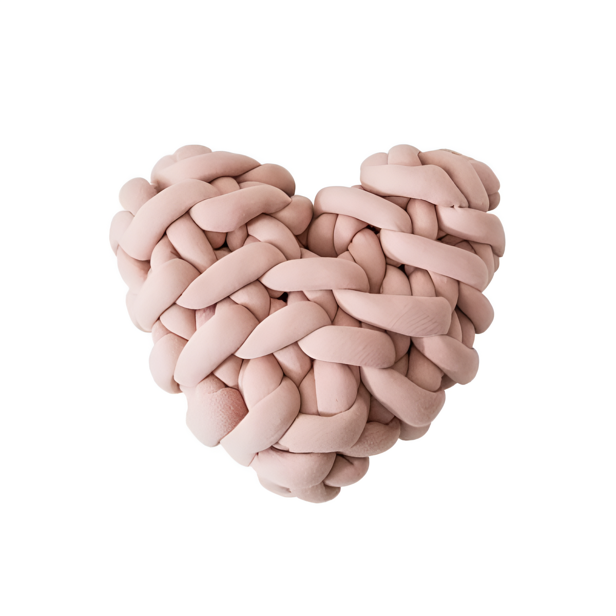 Pavo Hartvormig Kussen - Pluche, Handgemaakt, 28x27 cm 7