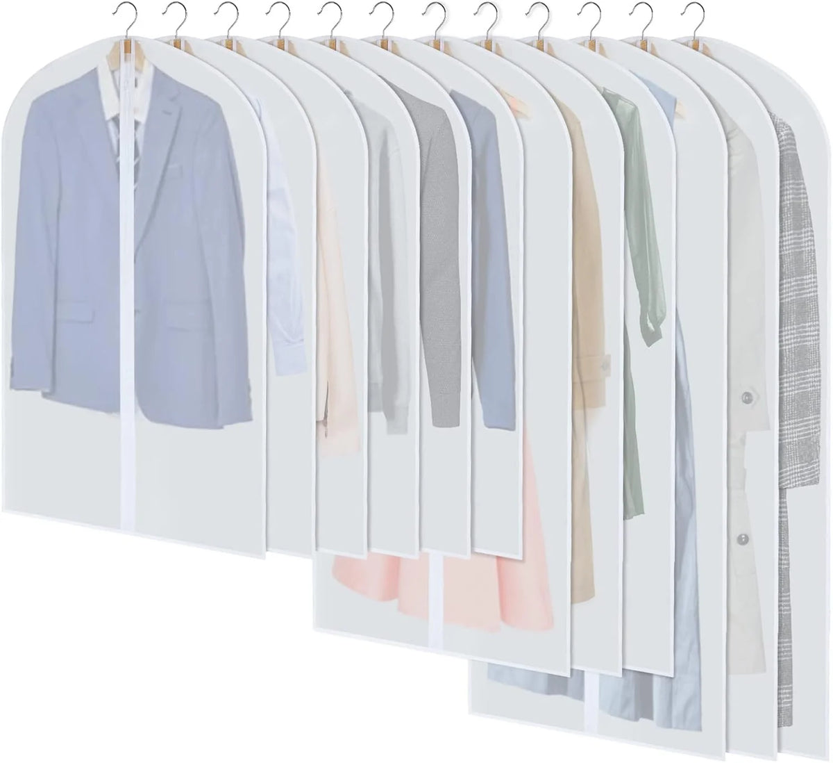 Pavo Kledinghoezen Set - Ademend PEVA, 24 Stuks in 3 Maten 0