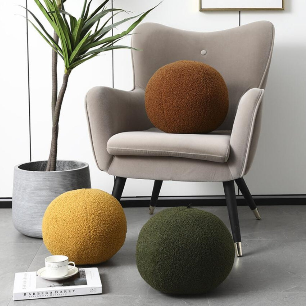 Pavo Kussen - Pluche Wol, Bolvormig Design 6