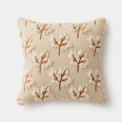 Pavo Kussenhoes - Chenille met Pompoen Design, Geschikt voor Binnenkussen 45x45 cm 8
