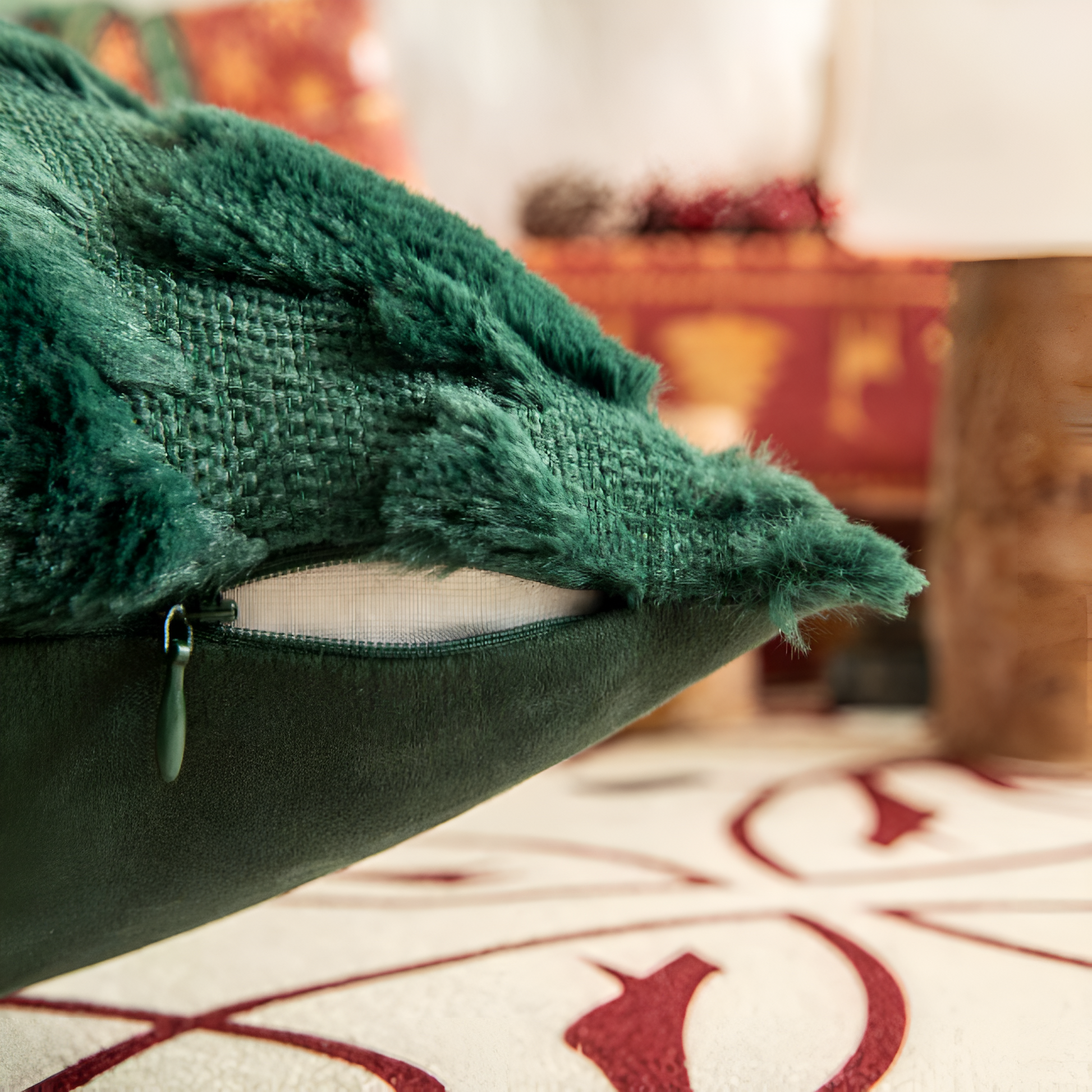 Pavo Kussenslopen - Pluche, Kerstboom Design, Zacht Comfort 4