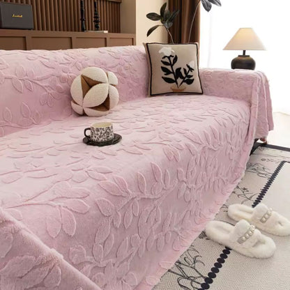 Petal Comfort Bankhoes - Zachte Microvezel, Verhoogd Bloemenpatroon 0