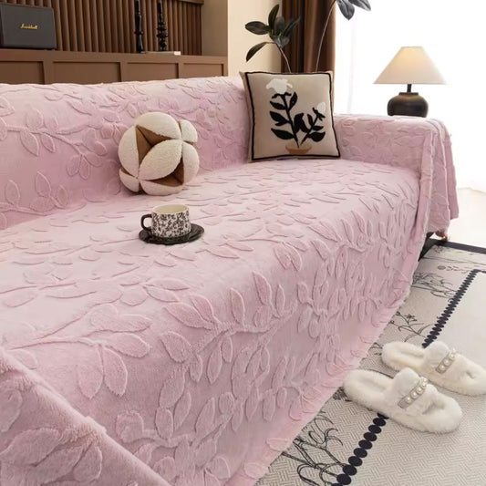 Petal Comfort Bankhoes - Zachte Microvezel, Verhoogd Bloemenpatroon 0