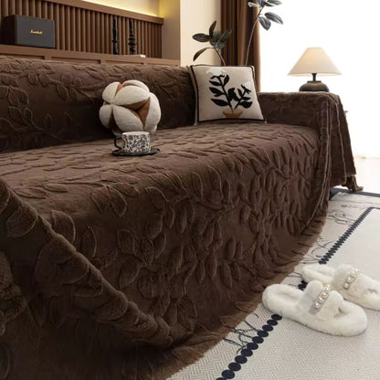 Petal Comfort Bankhoes - Zachte Microvezel, Verhoogd Bloemenpatroon 8