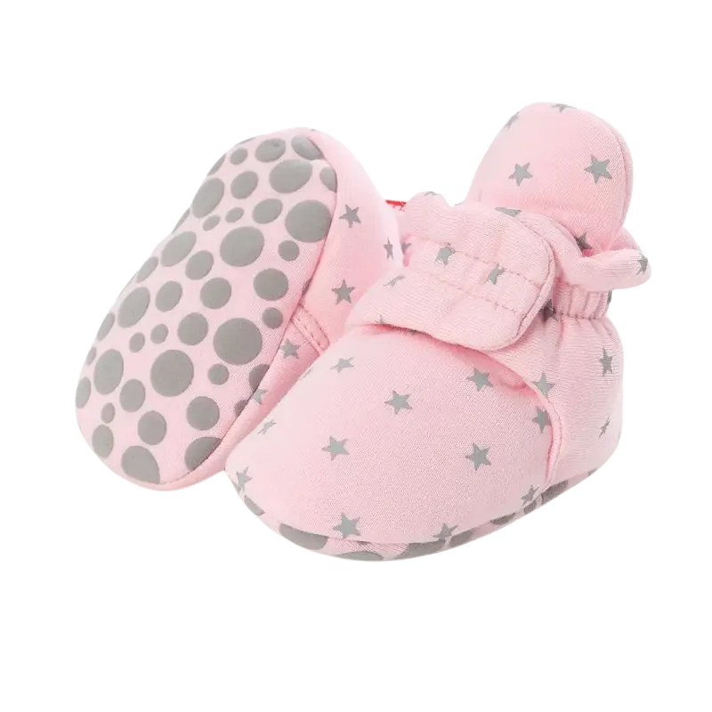 StarBliss™ – Zachte Katoenen Babyslofjes – Warmte & Veiligheid voor Kleine Sterren