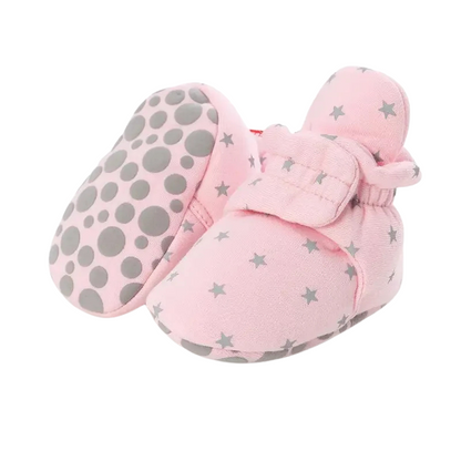 StarBliss™ – Zachte Katoenen Babyslofjes – Warmte & Veiligheid voor Kleine Sterren