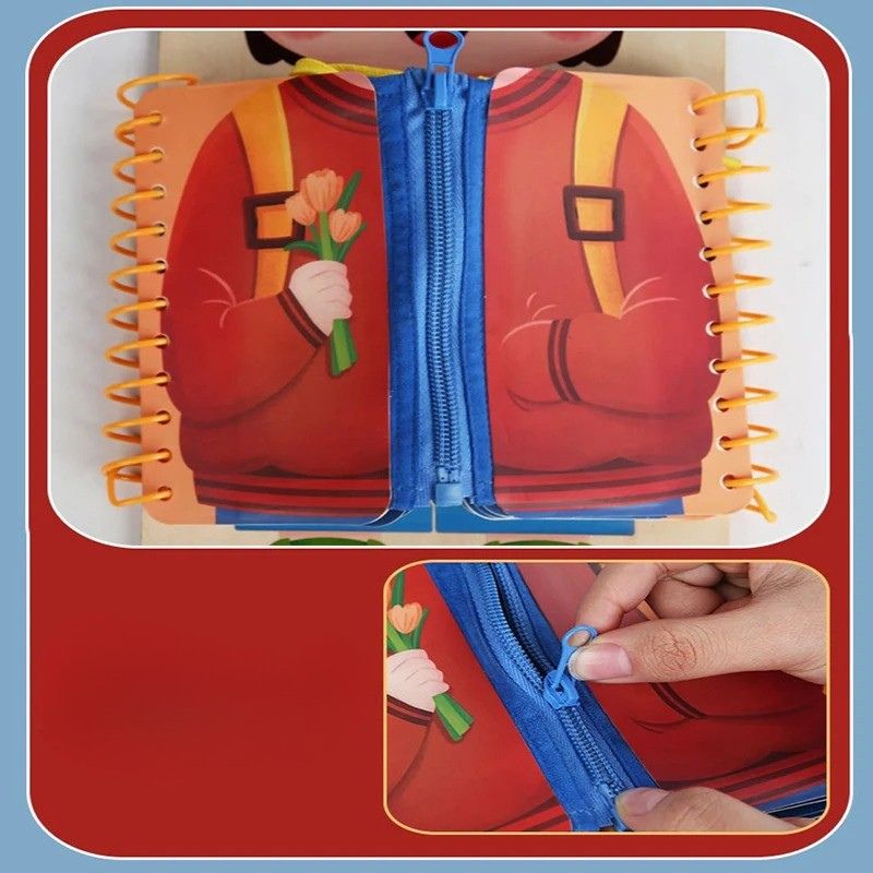 DressyBoard™ – Montessori aankleedplank voor kinderen - BusyBoard