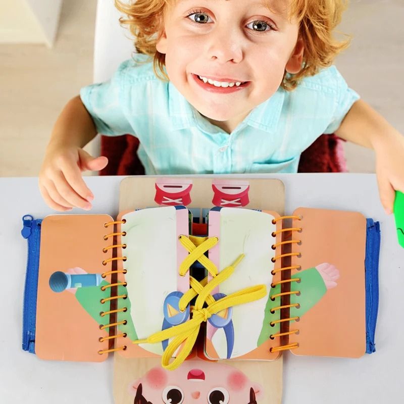 DressyBoard™ – Montessori aankleedplank voor kinderen - BusyBoard