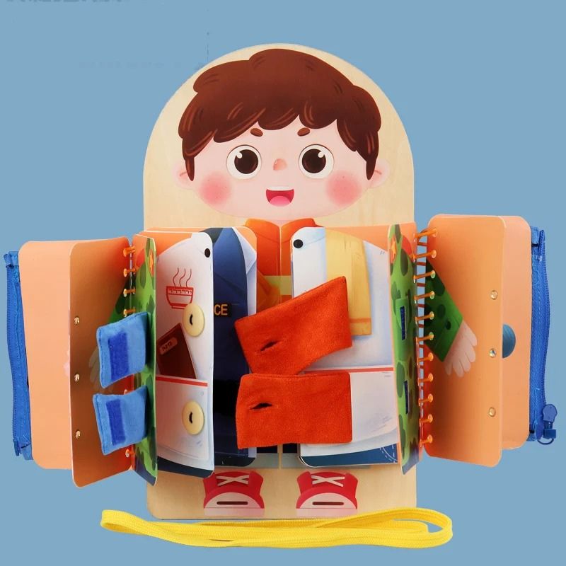 DressyBoard™ – Montessori aankleedplank voor kinderen - BusyBoard