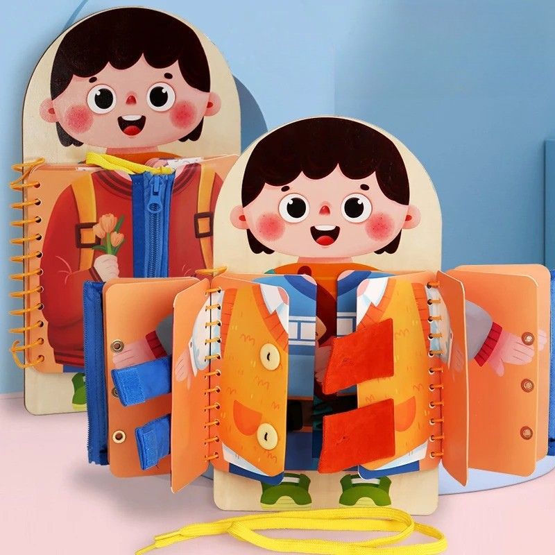 DressyBoard™ – Montessori aankleedplank voor kinderen - BusyBoard