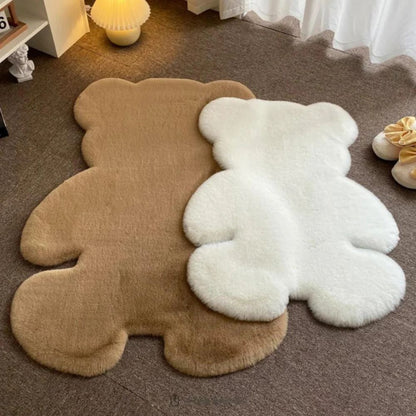 Pluizig Teddy Bear Vloerkleed - Zachte Microvezel, Speels Ontwerp 3