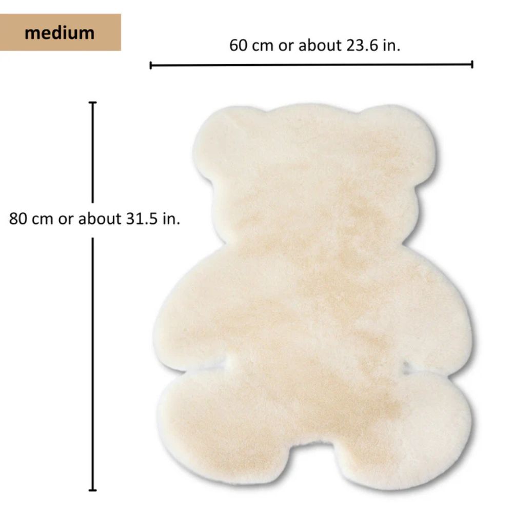 Pluizig Teddy Bear Vloerkleed - Zachte Microvezel, Speels Ontwerp 8