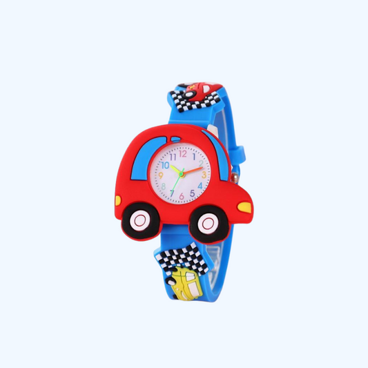SpeedTick™ – 3D Raceauto Kinderhorloge – Stoer Tijdleer Accessoire