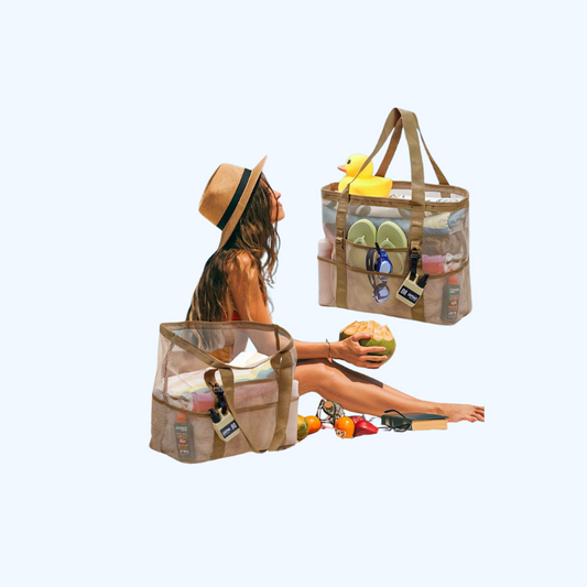 BeachNest™ – Extra Ruime Outdoor Strandtas – Lichtgewicht Vakverdeling Tas