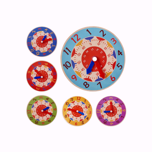 TickiTime™ – Educatieve Houten Leerklok – Tijdbegrip voor Kindere