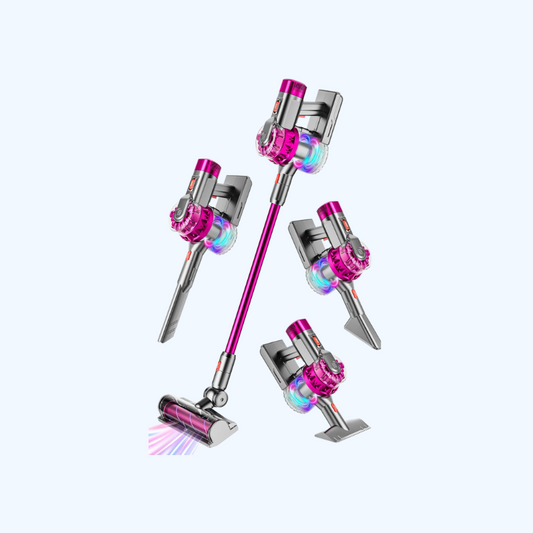 CleanWhizz™ – Realistische Speelgoedstofzuiger met Licht & Geluid – 4-in-1 Schoonmaakplezier