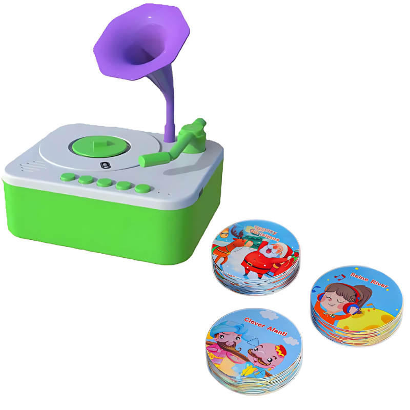 MelodyTales™ – Interactieve Verhalen- & Muziekgrammofoon – Creatief Leren voor Kinderen