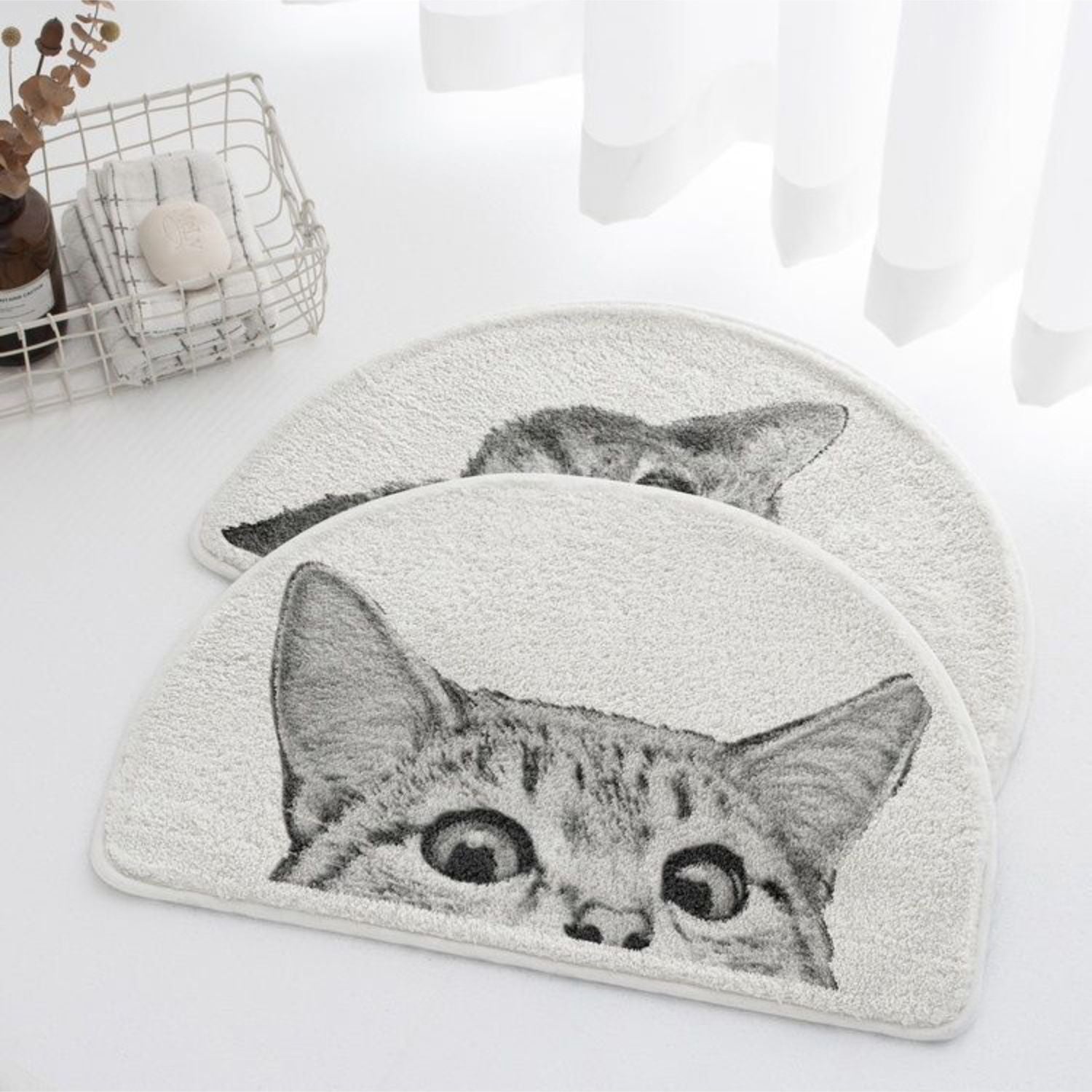 Purrfect Kitty Badmat - Zacht Polyester, Antislip Design 1