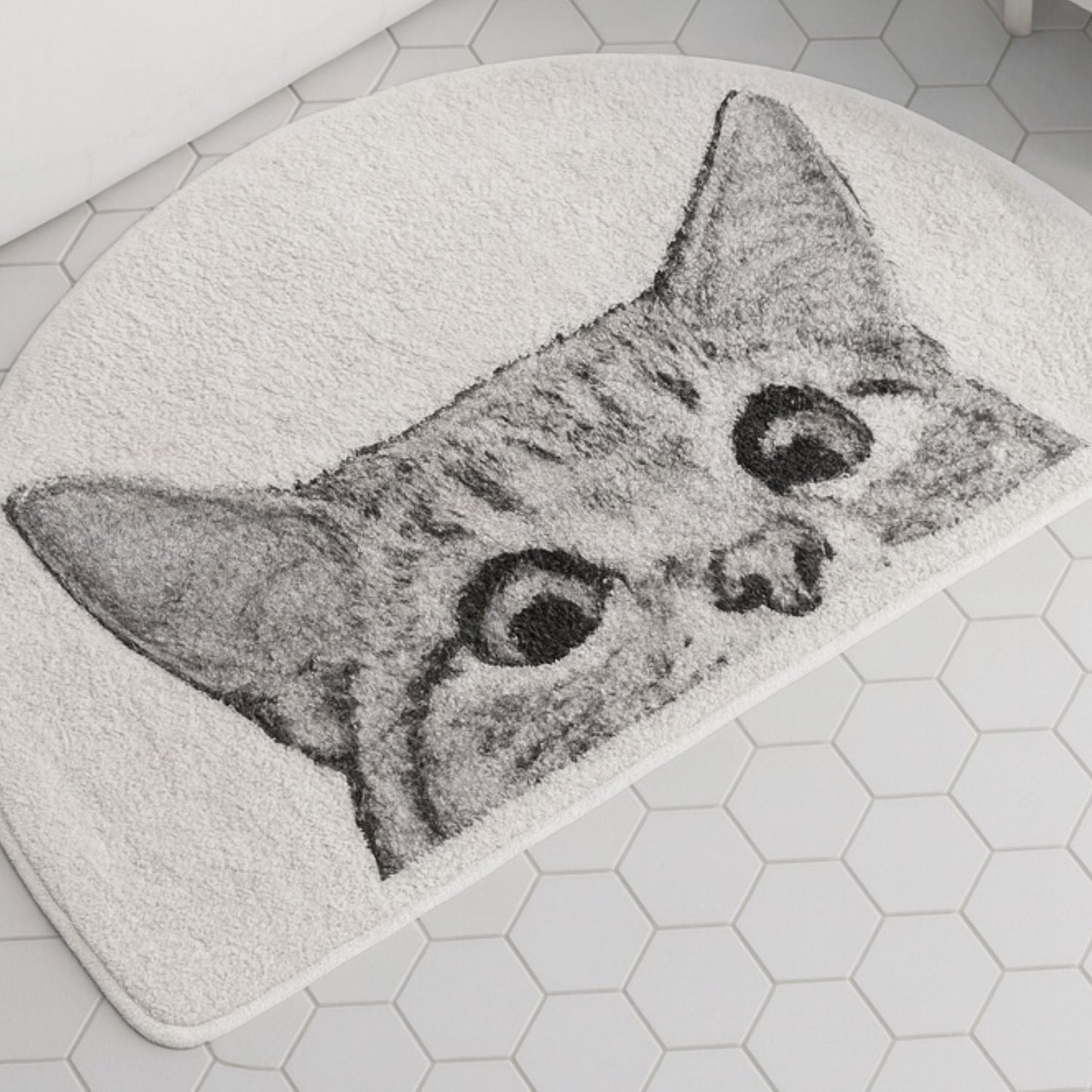 Purrfect Kitty Badmat - Zacht Polyester, Antislip Design 2