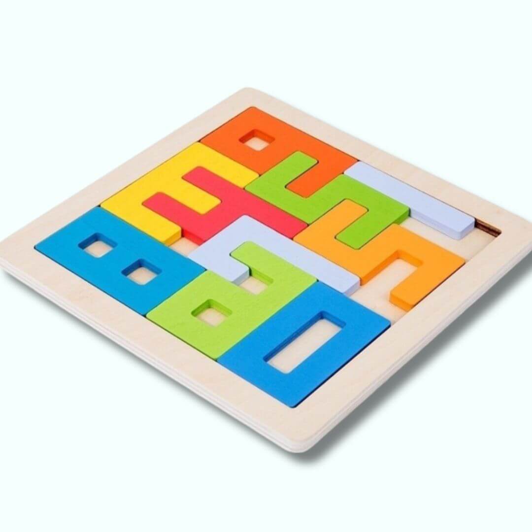 MindKnoop™ – Houten Breinpuzzel voor Kinderen – Ontspannend  Educatief Denkspel