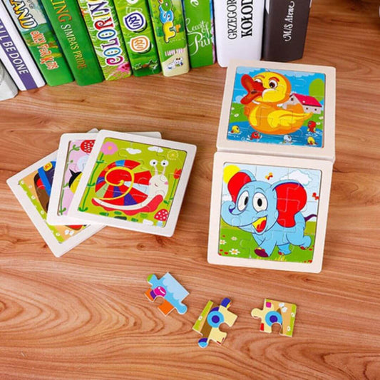 KleurKlomp™ – Houten Vorm- en Kleurenpuzzel – Vrolijk Educatief Speelgoed
