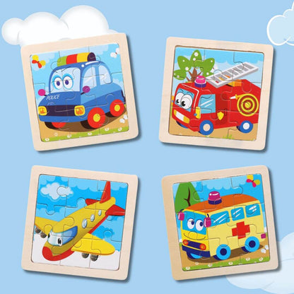 KleurKlomp™ – Houten Vorm- en Kleurenpuzzel – Vrolijk Educatief Speelgoed