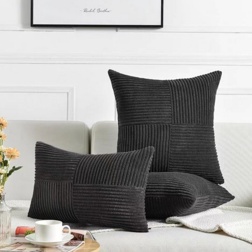 Ravello Kussenhoes 50x50 - Zacht Corduroy, Duurzaam voor Bank Kussens 11