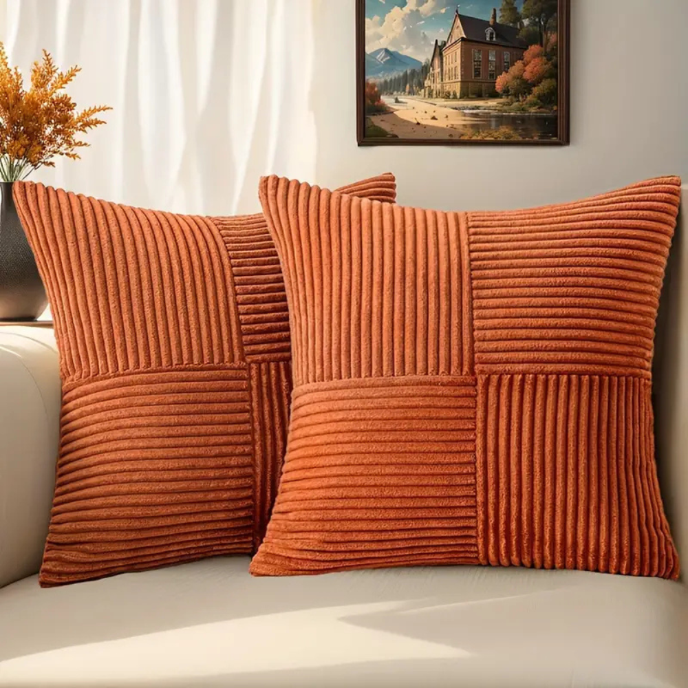 Ravello Kussenhoes 50x50 - Zacht Corduroy, Duurzaam voor Bank Kussens 13