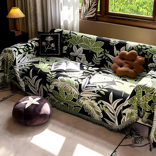 Ravina Bankhoes - Chenille met Kwastjes, Vintage Stijl 0