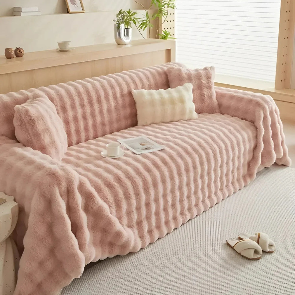 Ravina Fleece Deken - Imitatiebont, Zacht en Warm 0