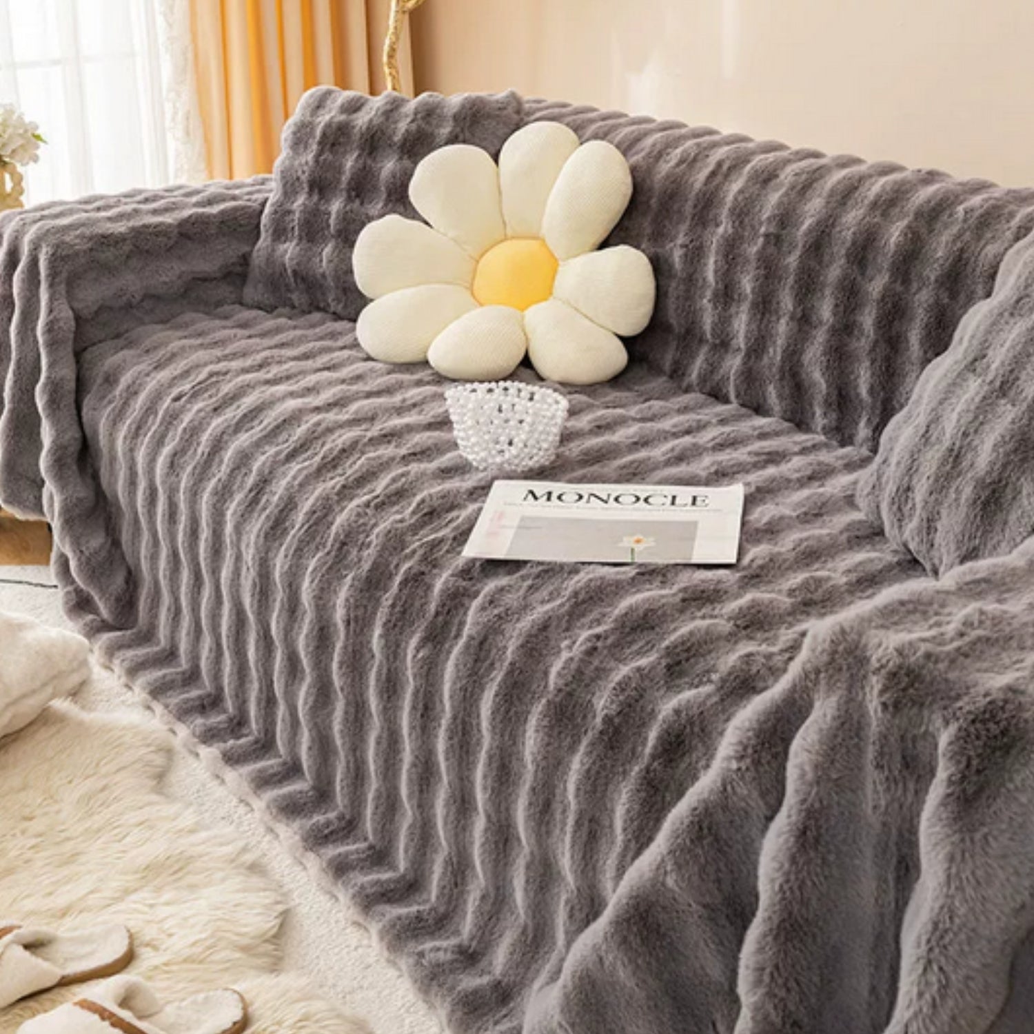 Ravina Fleece Deken - Imitatiebont, Zacht en Warm 3