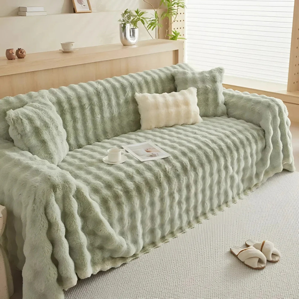Ravina Fleece Deken - Imitatiebont, Zacht en Warm 5