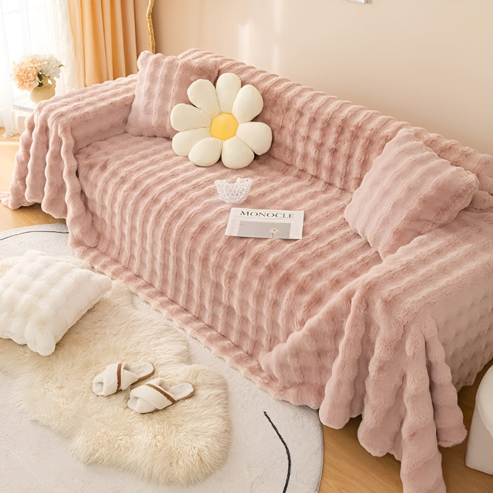 Ravina Fleece Deken - Imitatiebont, Zacht en Warm 8