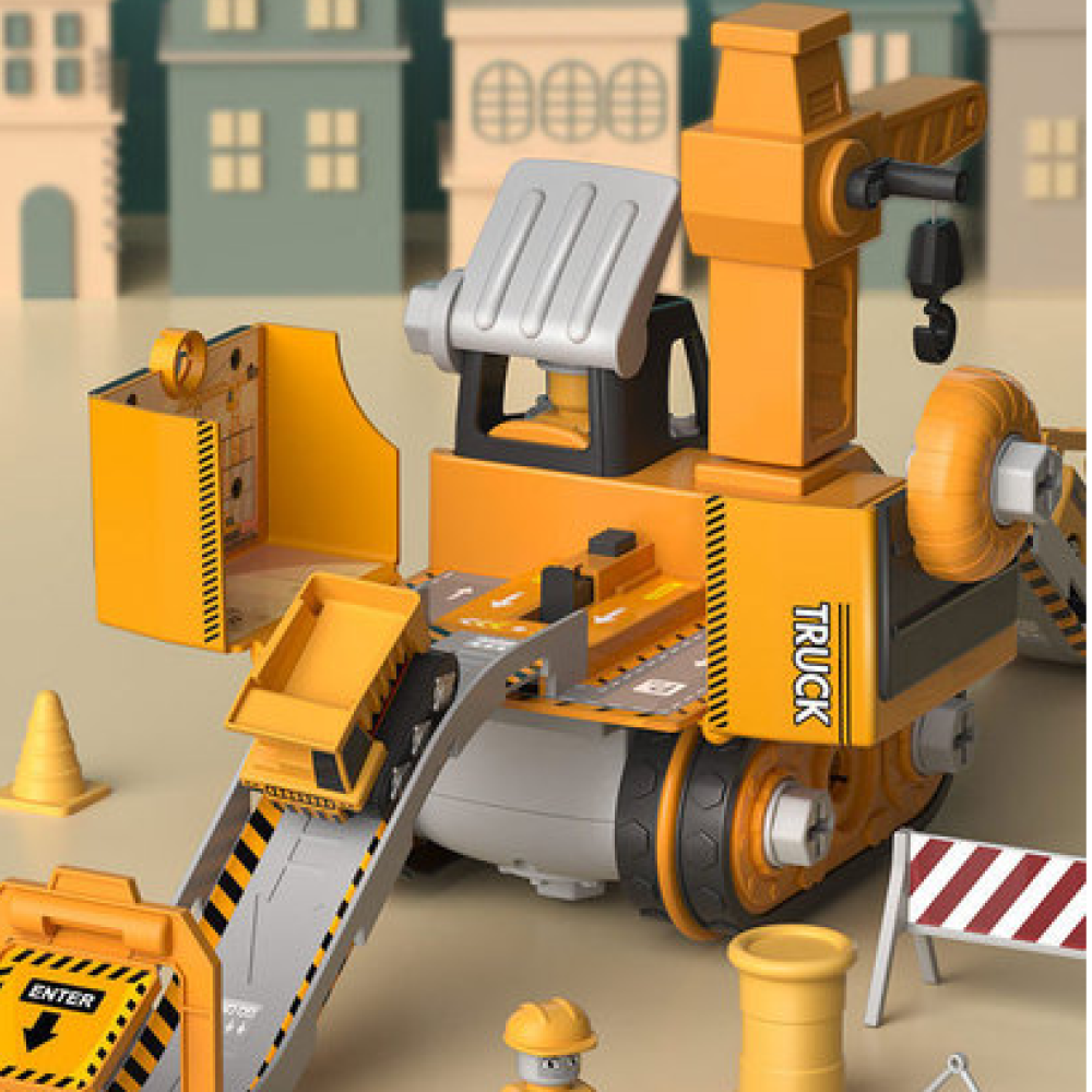 BuildBuddies™ – 3-in-1 Bouwvoertuigen Speelset – Educatief Bouwplezier Kinderen